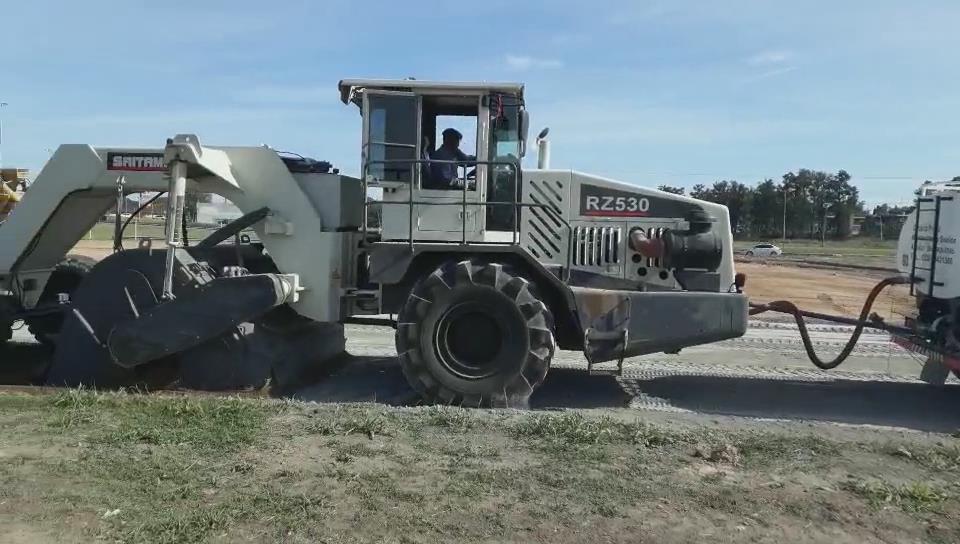 RZ530，阿根廷冷再生施工
